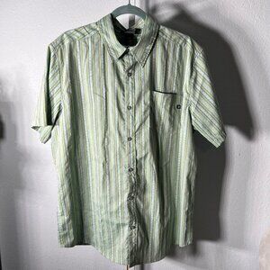 Marmot Multicolor Stripes Short-Sleeve Button-Up SZ Lrg